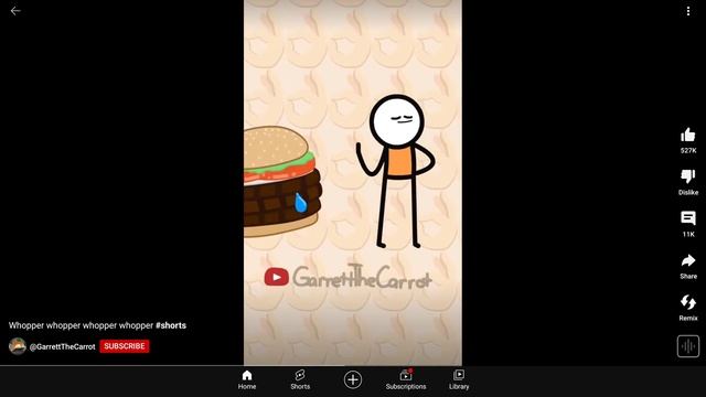 Whopper Whopper Whopper Whopper @Shorts