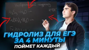 Все реакции гидролиза солей для Химии ЕГЭ: Необратимый гидролиз за 4 минуты | Умскул