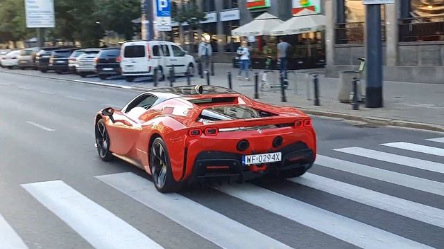 Ferrari SF90 Stradale and Audi RS6 Avant C8 Acceleration In Warsaw смотреть онлайн