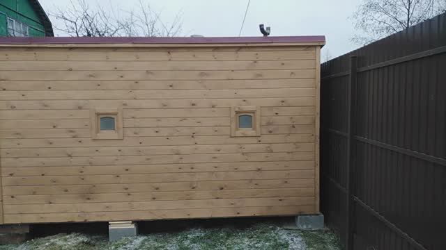 Баня "Каркасная" 6 метров с односкатной крышей купить в Балахне. смотреть онлайн