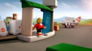 Brio Монорельс в аэропорт с самолетом и поездом 33301