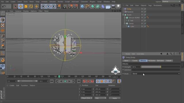 Cinema 4D Tutorial - How To Animate a 3D Text смотреть онлайн