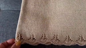 Футболка спицами из хлопковой пряжи Ярнарт стайл!