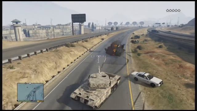 GTA V - FIVE STARS TANK RAMPAGE смотреть онлайн