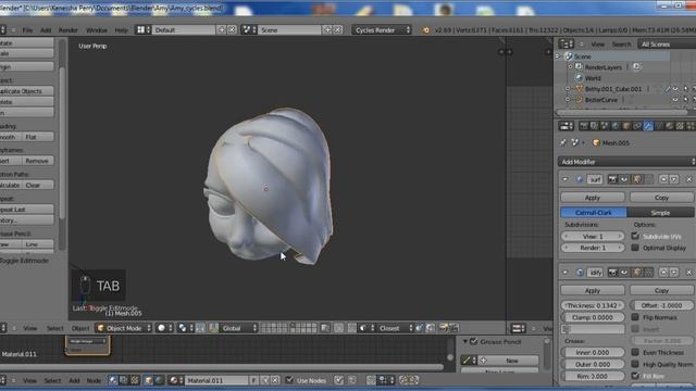Polygon Hair 1 - Blender смотреть онлайн