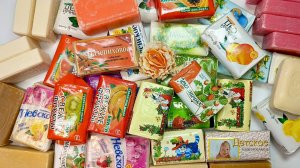Распаковка винтажного мыла. Асмр. Unpacking vintage soap