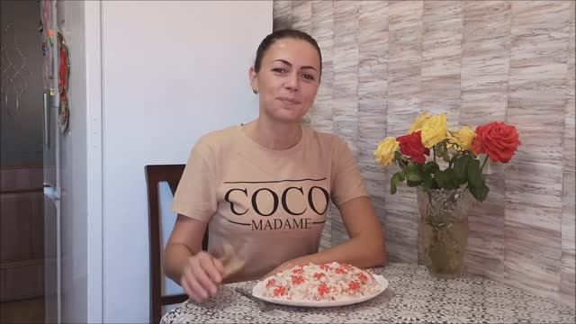 Салат с Крабовыми Палочками, Ветчиной и Кальмарами ИЗУМЛЕНИЕ . Новогодний стол Меню смотреть онлайн