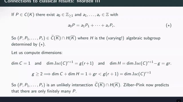 Philipp Habegger, Conjectures On Unlikely Intersections: What Is Known And What Is Open?