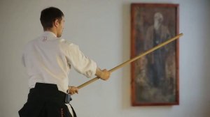 айкидо. базовые движения с дзе - цки дзедан гаэси ｜ aikido. J