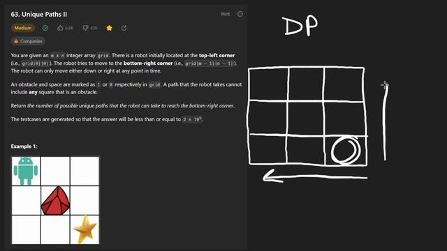 Leetcode 063 - Unique Paths II (RU) смотреть онлайн