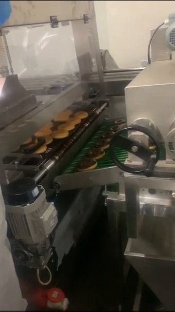 Automatic Model Donut Bottom Chocolate Enrobing Machine