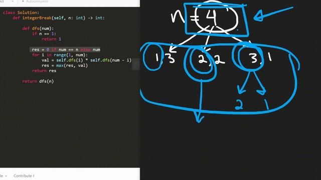 Leetcode 343: Integer Break (RU) смотреть онлайн