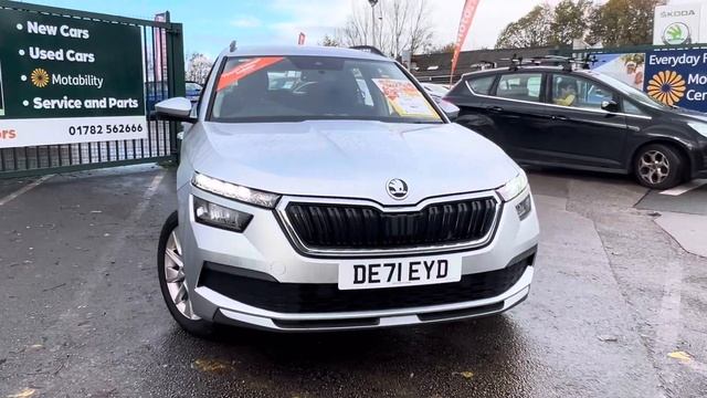 2021 SKODA Kamiq 1.0 TSI (110ps) SE SUV - Brilliant Silver - 8,292 miles - DE71 EYD смотреть онлайн