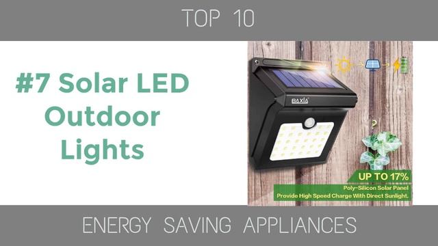 Top 10 Energy Saving Appliances