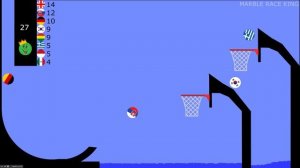 Basketball Marble Race with 64 Countries 8 \ Marble Race King