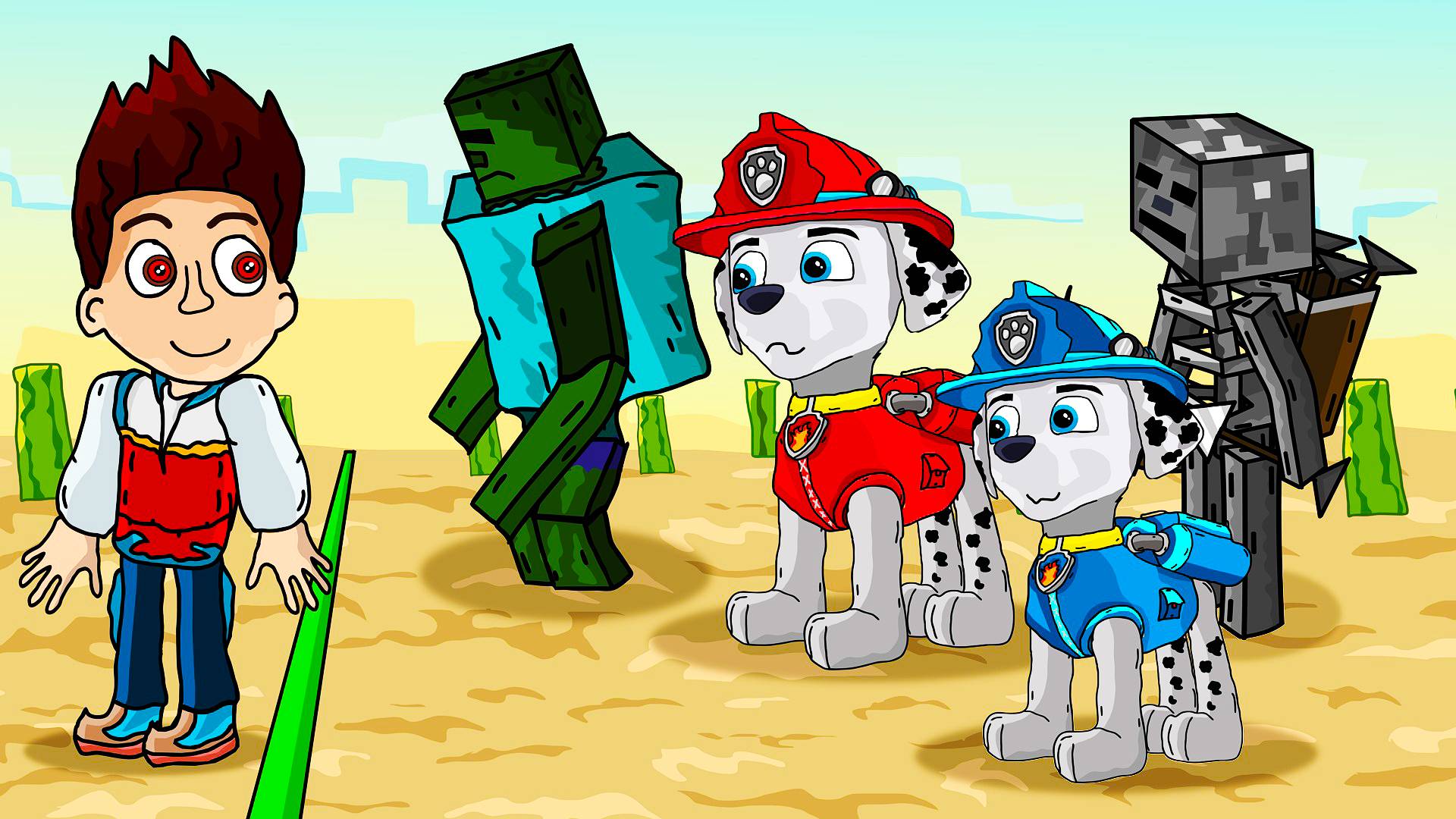 ИГРА В КАЛЬМАРА - Мультик и анимация, щенячий патруль смотреть онлайн