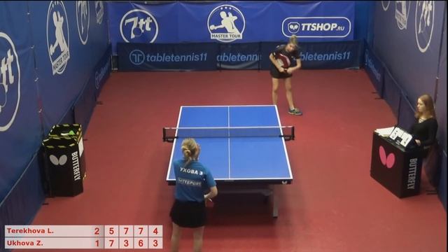 Настольный теннис матч 261220 13 15:15 Терехова Лада Ухова Зоя смотреть онлайн