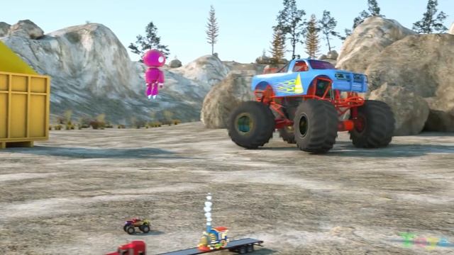 Мультфильм про машинки. Учим геометрические фигуры. Часть 2