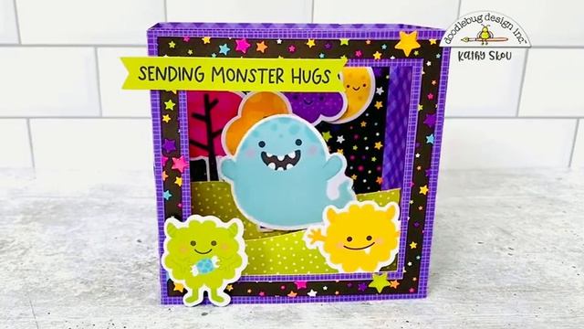 Doodlebug Design Monster Madness Monster Swing Shadowbox Card смотреть онлайн