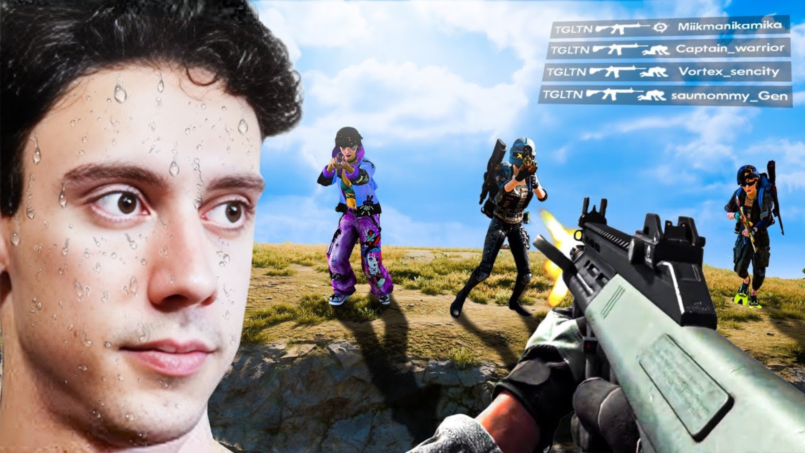 TGLTN Plays 1-MAN-SQUADS On The Sweatiest Server In PUBG...