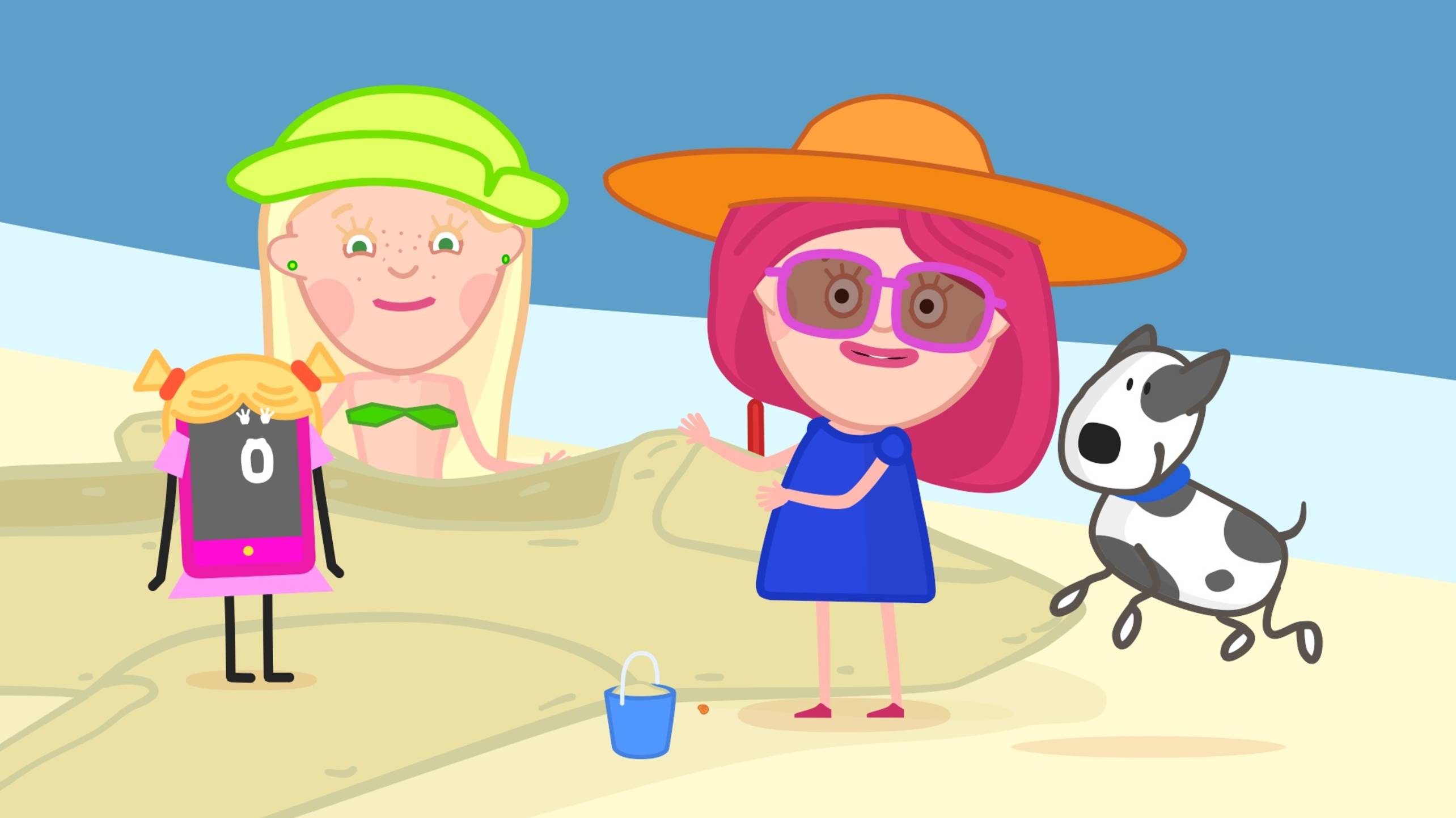 Смарта и Амалия на пляже - Мультик Смарта и чудо сумка - Мультсериал для детей смотреть онлайн