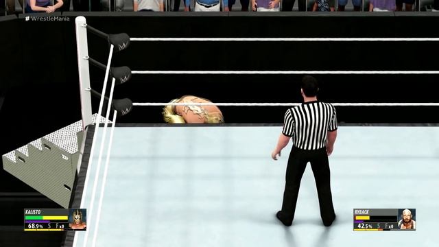 WWE 2K16 Wrestlemania 32 Kalisto vs. The Ryback смотреть онлайн