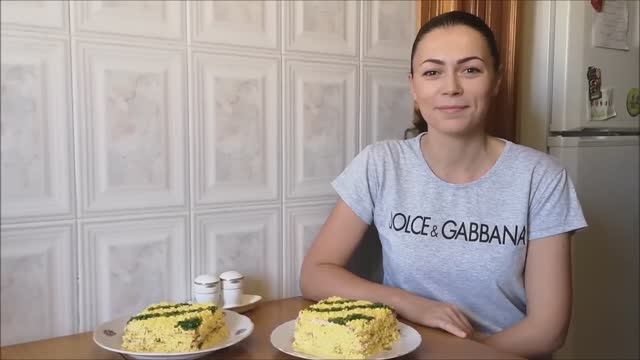 Торт-салат МИМОЗА по-новому Салат из крекеров на НОВЫЙ ГОД или ПРАЗДНИК смотреть онлайн