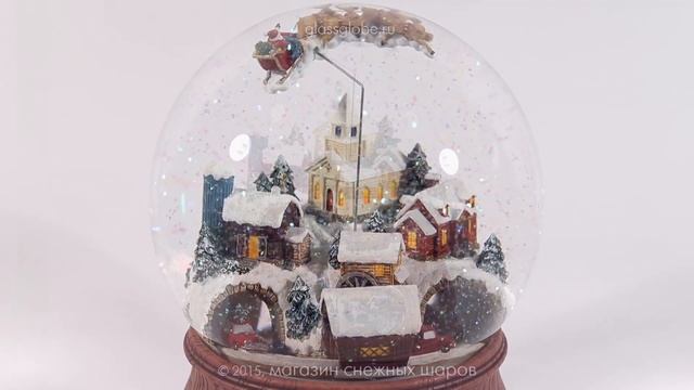 Снежный шар "Новогоднее настроение" смотреть онлайн