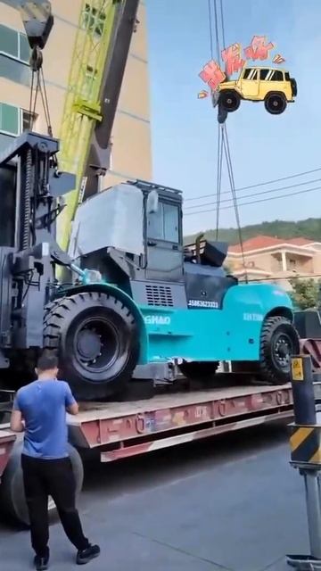 25 ton forklift is loading смотреть онлайн