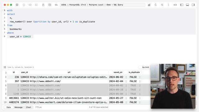0086. Removing duplicate rows смотреть онлайн