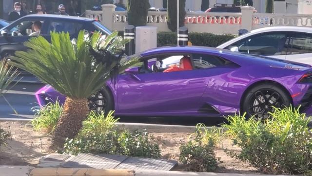 Purple Lamborghini in Las Vegas Nevada смотреть онлайн