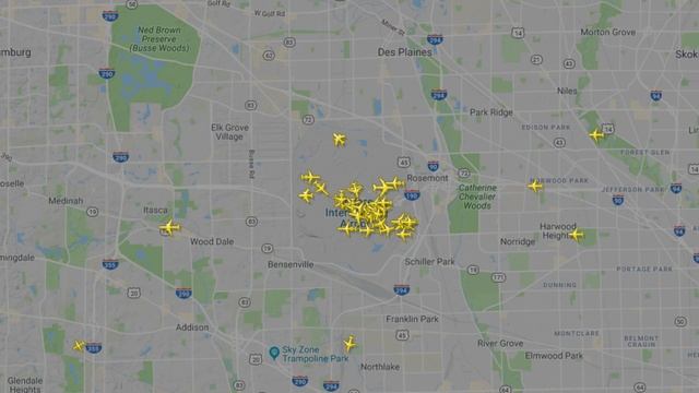 O'Hare Airport LIVE ATC AND RADAR ACTION смотреть онлайн