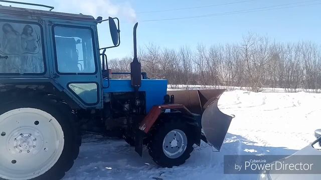 Запуск МТЗ 82 с турбиной в -17, без подогрева. смотреть онлайн