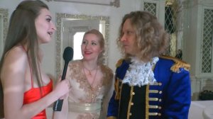 Барон Мюнхаузен с дамой.