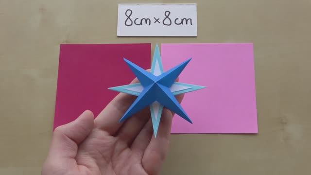 Звезда из бумаги! Простые поделки оригами своими руками! смотреть онлайн