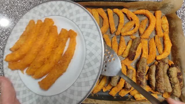 Тыква в панировке, запечённая в духовке смотреть онлайн