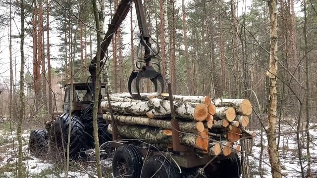MTZ-52 Homemade Forwarder | Лесовоз МТЗ-52