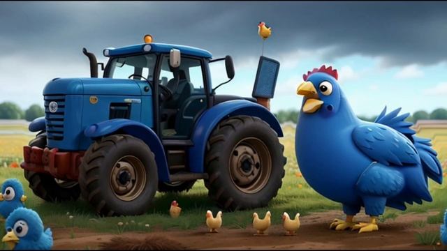 Синий трактор и цыпленок цып цып