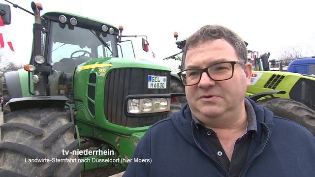 Sternfahrt der Landwirte nach Düsseldorf, hier von Moers смотреть онлайн