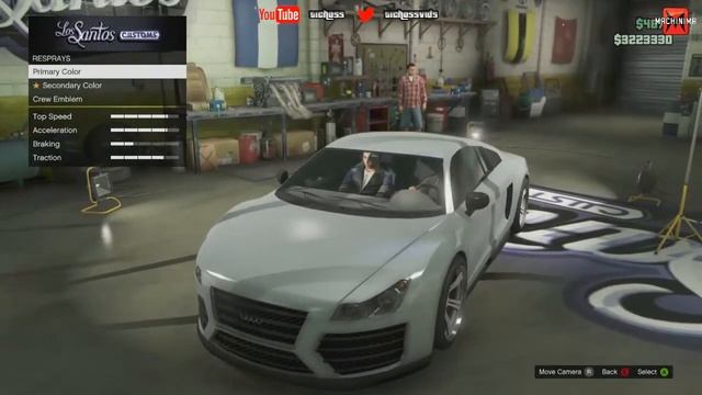 GTA Online Car Customisation - "Sideways" "Audi R8" ("Obey 9F") смотреть онлайн