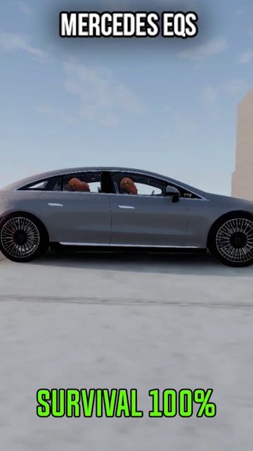 Would you survive this? Mercedes EQS vs Wall - BeamNG Drive. #BeamNGDrive #Games #BeamNGDrive #EQS смотреть онлайн