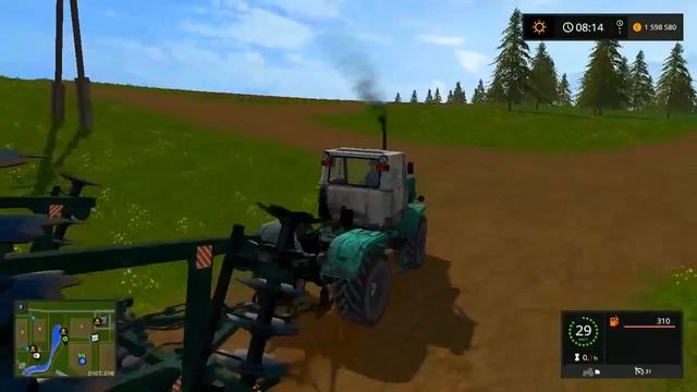 Farming Simulator 2017. мод трактор ХТЗ Т150К №3.+два вида дизайна. смотреть онлайн
