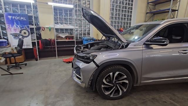 Проблема жгута проводки в переднем бампере GEELY MONJARO - Автотехцентр SoundSpeed смотреть онлайн