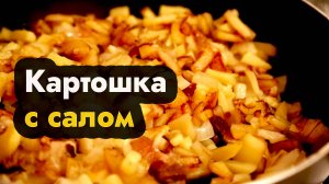 Картошка с салом - как пожарить картошку с салом и луком