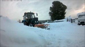борьба со снегом и неожиданное спасение в виде МТЗ-82