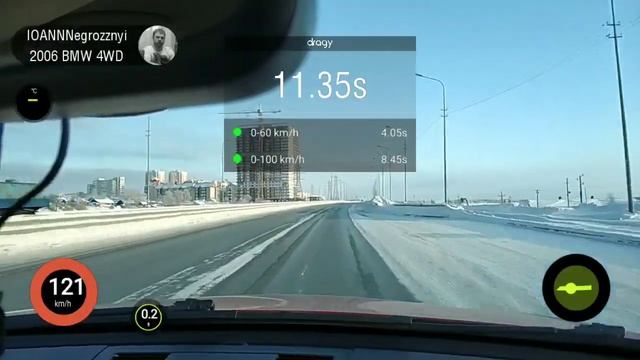 BMW E90 325i xDrive_one pedal start_0-100, 1/4mile - 2nd смотреть онлайн