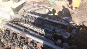 Первый запуск ЯМЗ 240 НМ2 (без турбин)