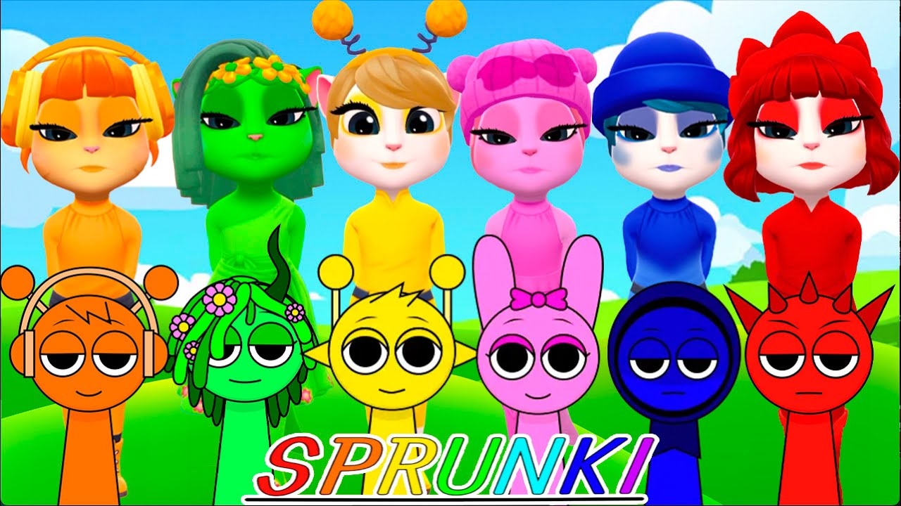 📹 My talking Angela 2 | SPRUNKI INCREDIBOX | All Characters | New update | Cosplay → смотреть онлайн