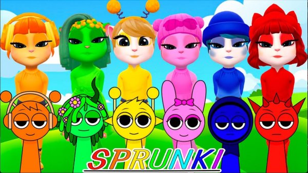 📹 My talking Angela 2 | SPRUNKI INCREDIBOX | All Characters | New update |  Cosplay →