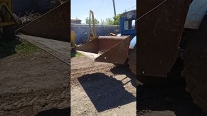 Сомодельный ковш на заднюю навеску трактора